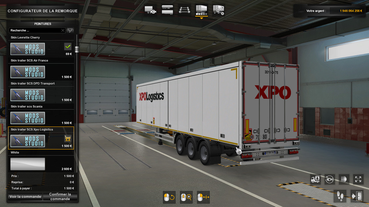 Skin trailer SCS XPO Logistics